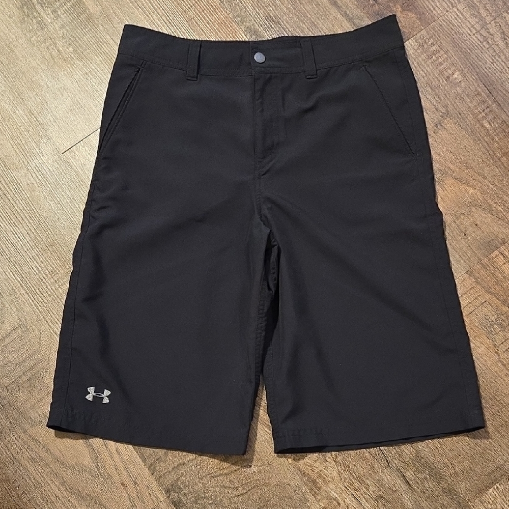 Under Armour Boys Black Athletic Shorts